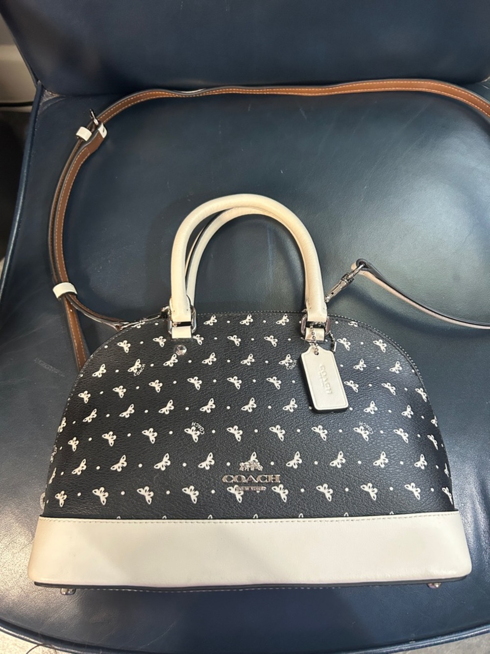 Coach Black & Cream Purse